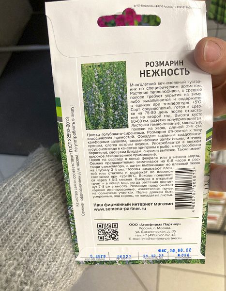 Розмарин Нежность